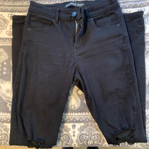 Express Black high rise jean leggings